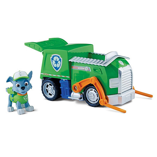 Spin Master Nickelodeon Paw Patrol Машинка спасателя и щенок Рокки 16601
