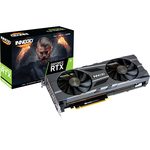 Видеокарта Inno3D GeForce RTX 2080 Super 8192Mb, Twin X2 OC (N208S2-08D6X-11801167) 1xHDMI, 3xDP, Ret