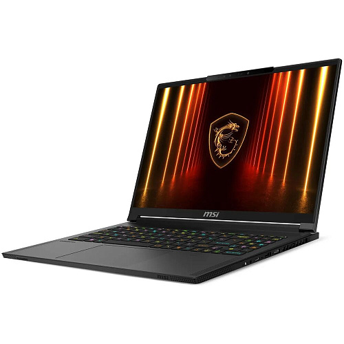 Ноутбук MSI Stealth A16 AI+ A3XWHG AMD Ryzen AI 9 370HX/32Gb/2Tb SSD/NV RTX5070Ti 12Gb/16" QHD+ OLED/DOS Core Black