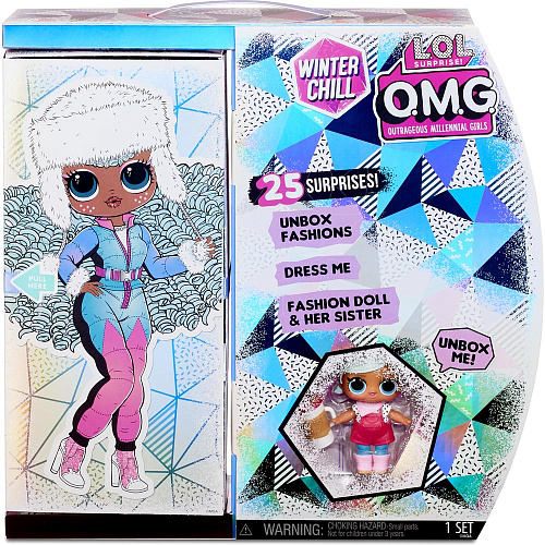 Кукла - сюрприз L.O.L. MGA Original OMG Winter Chill Icy Gurl and Brrr B.B. 570240