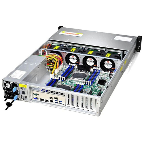 Корпус Gooxi RMC2112-670-HSE-D 2U 12bay chassis ,Expander backplane rear 2*2.5"SAS/SATA 1300W 1+1 EU power cables rail kit
