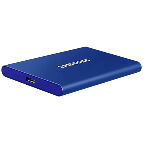 Внешний SSD-накопитель 2Tb Samsung T7 MU-PC2T0H/WW (SSD) USB 3.2 Type C Синий