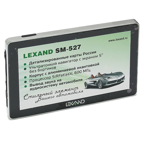 Навигатор Lexand SM-527 5", Навител 5