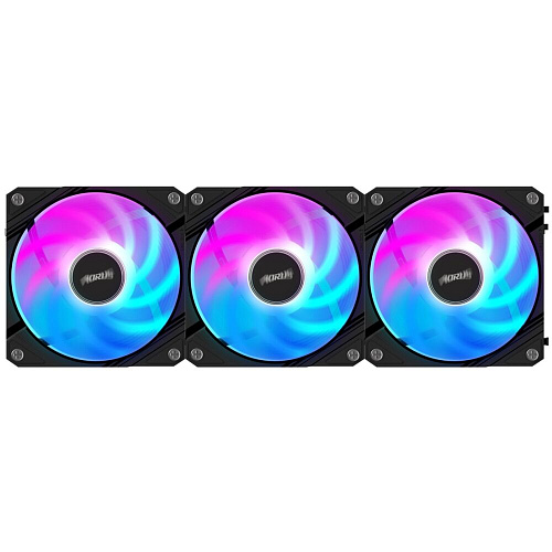 Вентилятор 120x120 Gigabyte AORUS 120 ARGB PWM 600-2000rpm (3-Pack) Black