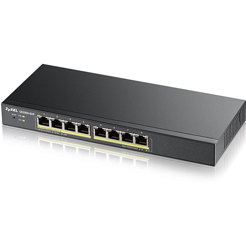 Коммутатор Zyxel GS1900-8HP, 8xGbLAN PoE+