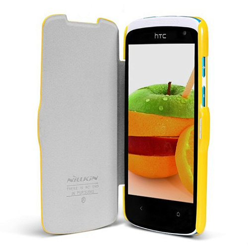 Чехол для HTC Desire 500 Nillkin Fresh Series желтый