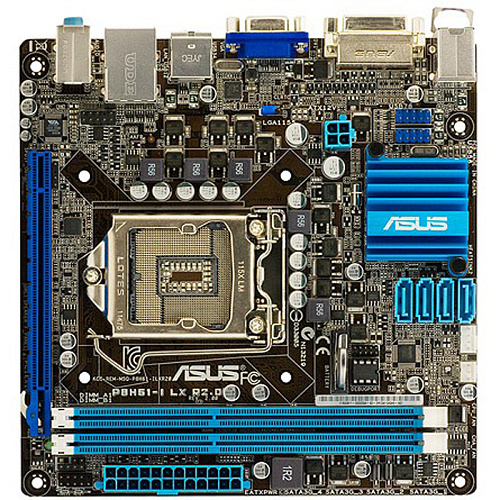 Материнская плата ASUS P8H61-I LX R2.0 Socket-1155, H61, 2xDDR3, 1xPCI-E16x, D-Sub, DVI, GLan Mini-ITX, Ret