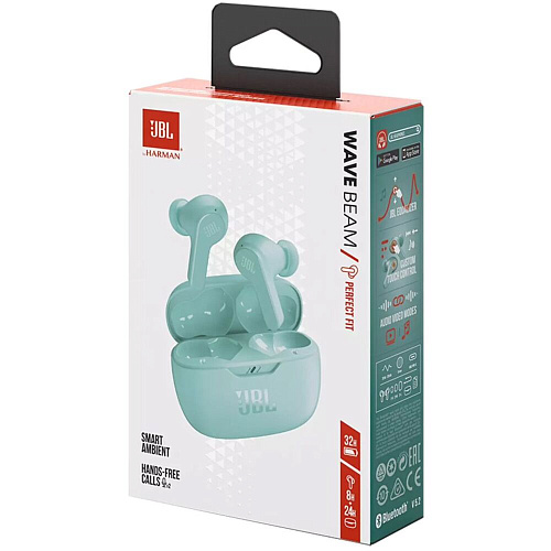 Bluetooth гарнитура JBL Wave Beam Mint