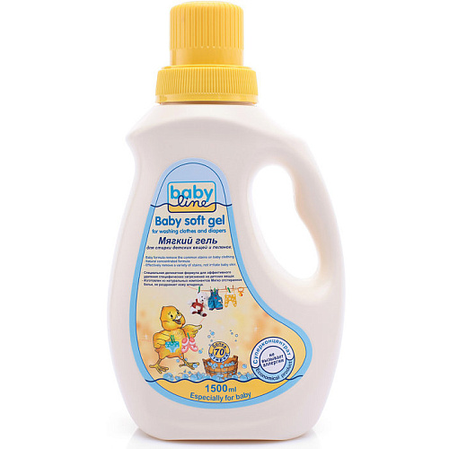 BabyLine Baby Гель для стирки soft gel для детских вещей, 1,5 л.