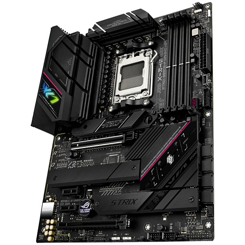 Материнская плата ASUS ROG Strix B650E-F Gaming WiFi B650 Socket AM5 4xDDR5, 4xSATA3, RAID, 3xM.2, 2xPCI-E16x, 6xUSB3.2, 2xUSB3.2 Type C, DP, HDMI, WiFi, 2.5Glan, ATX