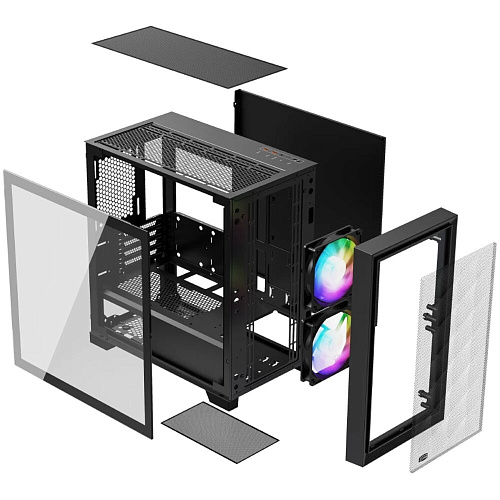 Корпус MicroATX Minitower PcCooler C3D310 BK ARGB черный
