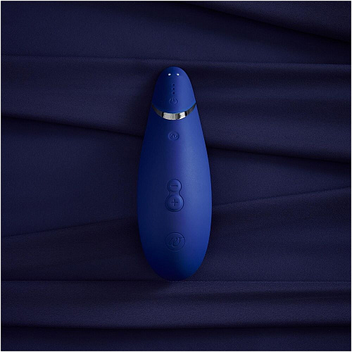 Стимулятор клитора Womanizer Premium синий