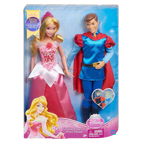 Mattel Принцессы Disney Аврора и принц Филипп BMB71