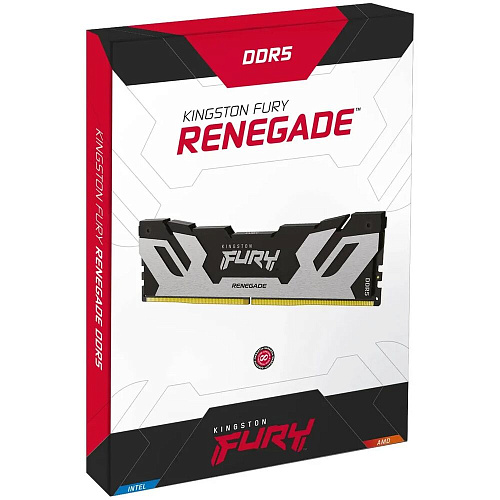 Модуль памяти DIMM 48Gb DDR5 PC51200 6400MHz Kingston Fury Renegade Silver (KF564C32RS-48)