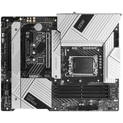 Материнская плата MSI Pro Z790-A Max WiFi Z790 Socket-1700 4xDDR5, 6xSATA3, RAID, 4хM.2, 3xPCI-E16x, 5xUSB3.2, 1xUSB3.2 Type C, DP, HDMI, WiFi, 2.5Glan, ATX УЦЕНКА