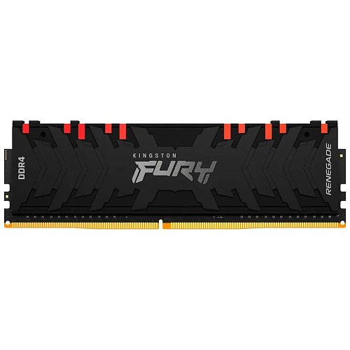 Модуль памяти DIMM 16Gb DDR4 PC25600 3200MHz Kingston Fury Renegade RGB Black (KF432C16RB1A/16)