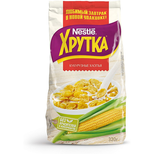 Готовый завтрак Nestle Хрутка хлопья кукурузные 320 гр