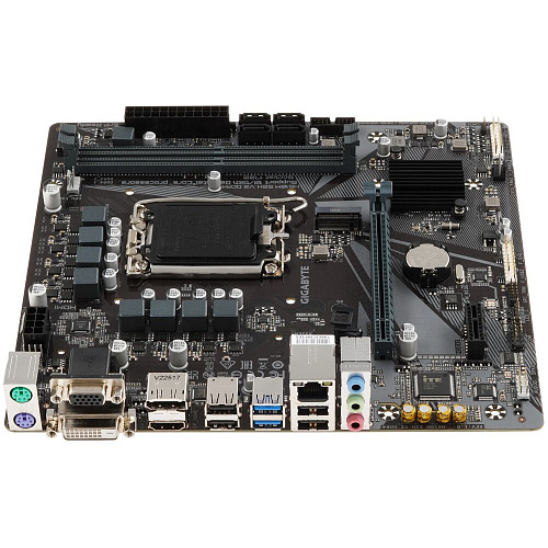 Материнская плата Gigabyte H610M S2H V2 H610 Socket-1700 2xDDR5, 4xSATA3, 1xM.2, 1xPCI-E16x, 2xUSB3.2, D-Sub, DVI-D, DP, HDMI, Glan, mATX