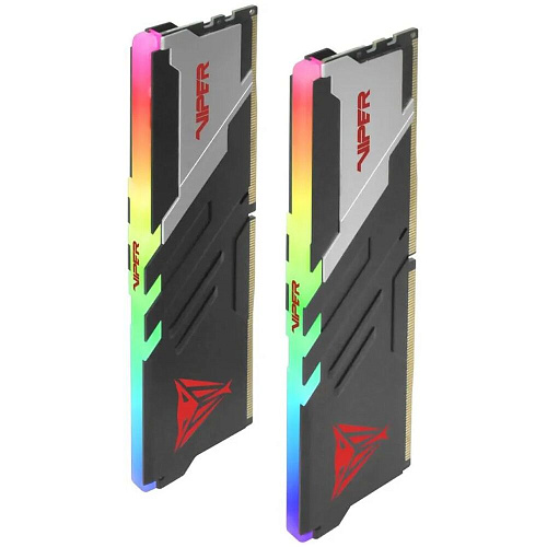 Модуль памяти DIMM 64Gb 2х32Gb DDR5 PC44800 5600MHz Patriot Memory Venom RGB Black (PVVR564G560C40K)