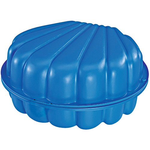 Песочница BIG Ракушка (2 части), синяя 180*87*20 см 7711