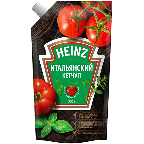 Кетчуп Heinz Итальянский с кайенским перцем, 350 гр, дой-пак
