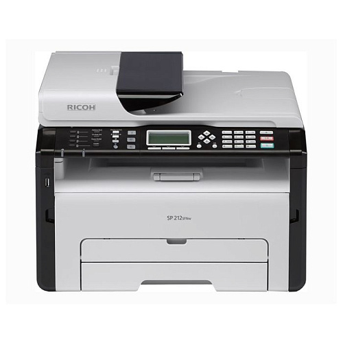 МФУ Ricoh SP 212SFNw ч/б А4 22ppm с автоподатчиком с LAN и Wi-Fi