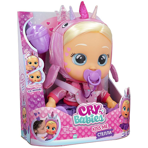 Кукла IMC Toys Crybabies Кукла Стелла Kiss Me интерактивная плачущая 40891