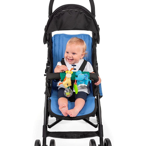 Chicco Игрушка на коляску Жираф и Слоник