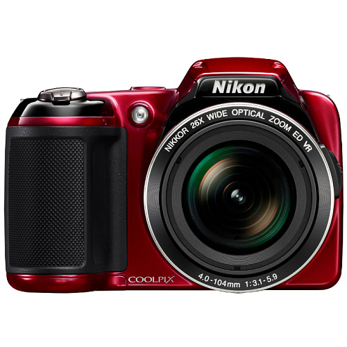 Компактная фотокамера Nikon Coolpix L810 Red  (16Mpx, 26x zoom, 3"LCD, SD/SDHC)