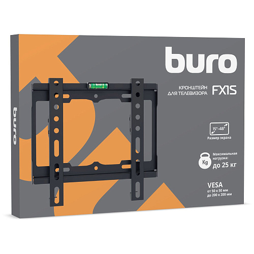 Кронштейн фиксированный Buro FX1S 15-48' до 25кг Vesa до 200x200