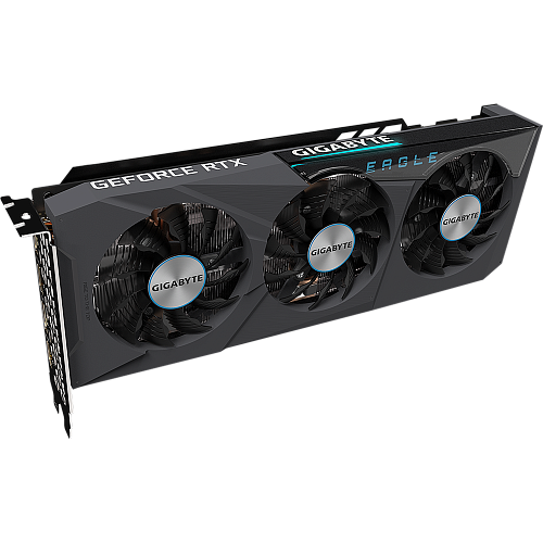 Видеокарта Gigabyte GeForce RTX 3070 8192Mb, Eagle 8G (GV-N3070EAGLE-8GD LHR) 2xHDMI, 2xDP, Ret