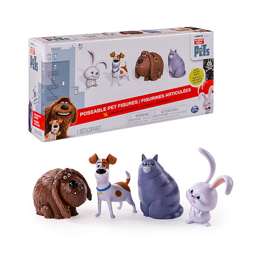 Игровой набор Secret Life of Pets 4 фигурки героя 72815