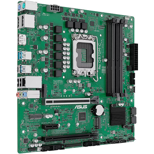 Материнская плата ASUS Pro Q870M-C-CSM Q870 Soc-1851 4xDDR5, 4xSATA3, RAID, 2хM.2, 2xPCI-E16x, 3xUSB3.2, 1xUSB3.2 Type C, DP, HDMI, Glan, mATX