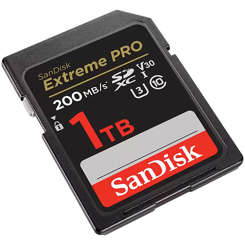 Карта памяти SecureDigital 1Tb SanDisk Extreme Pro SDXC Class 10 V30 U3 (SDSDXXD-1T00-GN4IN)
