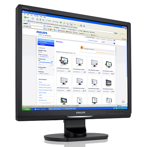 Монитор 19" Philips 19S1SB TN 1280x1024 5ms VGA DVI