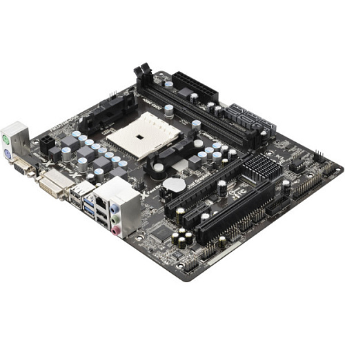 Материнская плата ASRock FM2A75M-DGS Soc-FM2 AMD A75 2xDDR3, 6xSATA 6Gb/s, 1xPCI-E 16x, Raid, GLAN mATX OEM