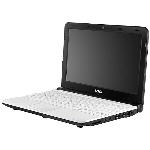 Нетбук MSI Wind U180-260RU Atom N2600/2Gb/320Gb/UMA/10.1"/Cam/WF/6cell/Win7 St/White