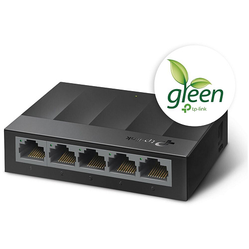 Коммутатор TP-LINK LS1005G неуправляемый 5 портов 10/100/1000Мбит/с