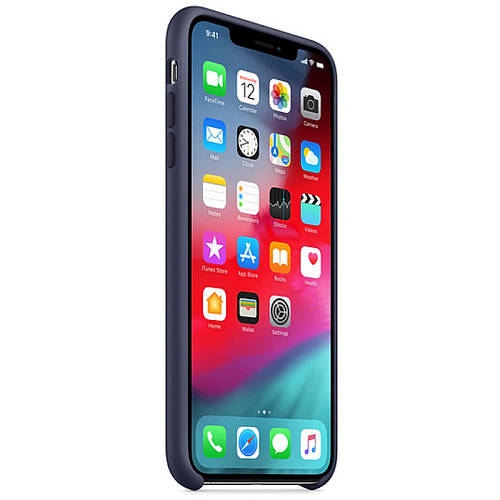 Чехол для Apple iPhone Xs Max Silicone Case Midnight Blue