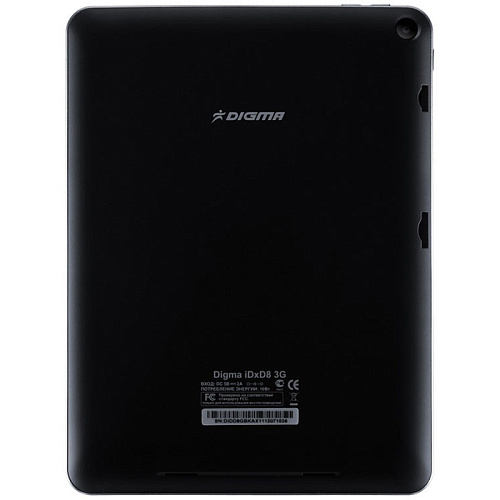 Планшет Digma IDxD 8 3G A9/RAM1Gb/ROM16Gb/8" 1024*768/3G/WiFi/BT/2Mpix/0.3Mp/GPS/And4.0/black
