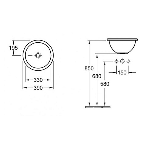 Раковина Villeroy & Boch Loop & Friends 61403901