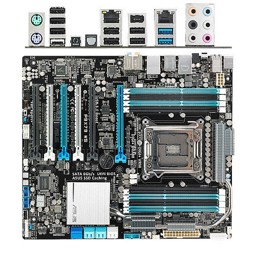 Материнская плата ASUS P9X79 WS Socket-2011 X79, 8xDDR3, 3xPCI-E 16x, 4xSATA3, 4xSATA2, 4xUSB3.0, GLan, 1xIEEE1394a,  CEB