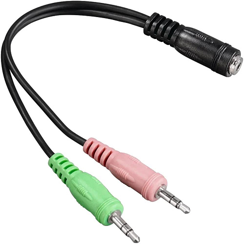 Переходник HAMA mini jack 3.5 mm - 2 x mini jack 3.5 mm 