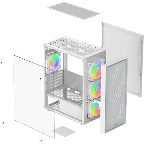 Корпус MicroATX Miditower Ocypus Gamma C50 WH ARGB White