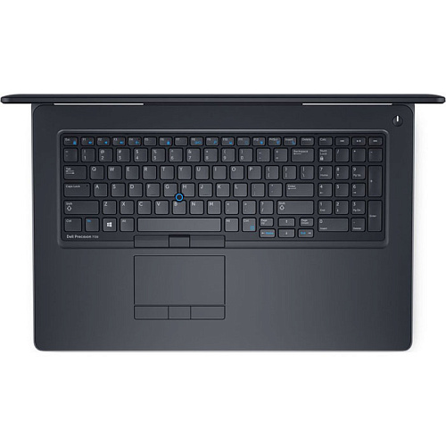 Ноутбук Dell Precision 7720 Core i7 6820HQ/16Gb/2Tb+256Gb SSD/NV Quadro M1200 4Gb/17.3" FullHD/FPR/Win7 Pro+Win10 Pro