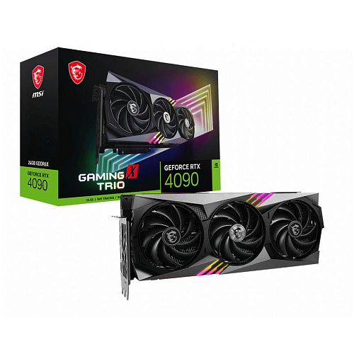Видеокарта MSI GeForce RTX 4090 24576Mb, Gaming X Trio 24G (RTX 4090 Gaming X Trio 24G) 1xHDMI, 3xDP, Ret УЦЕНКА