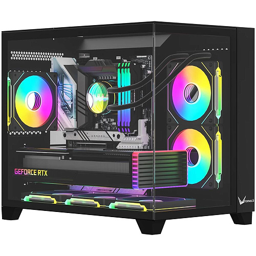 Корпус MicroATX Minitower Formula Crystal Z9ML Floe Black УЦЕНКА