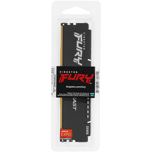 Модуль памяти DIMM 32Gb DDR5 PC48000 6000MHz Kingston Fury Beast Black EXPO (KF560C36BBE-32)