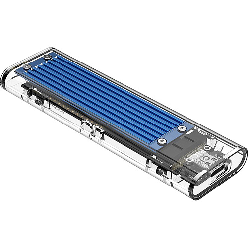 Корпус для SSD M.2 SATA/NVMe Orico TCM2M-C3-BL, USB Type C Синий