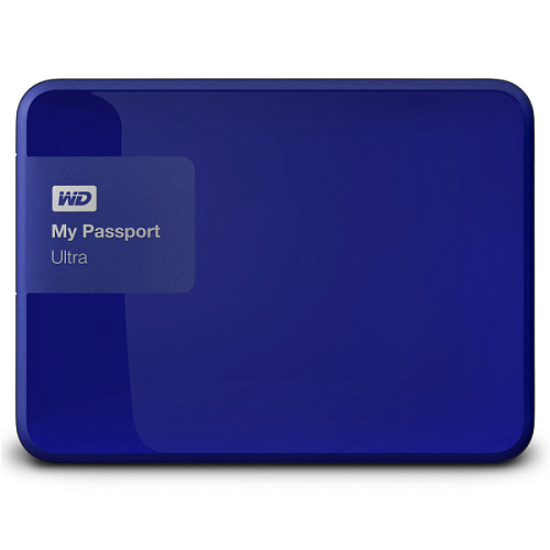 Внешний жесткий диск 2.5" 1000Gb WD My Passport Ultra WDBDDE0010BBL-EEUE USB3.0 Синий